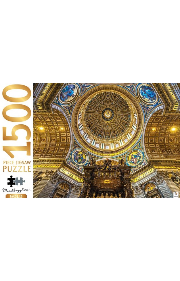 Mindbogglers Gold 1500-Piece Jigsaw: St. Peter’s Basilica